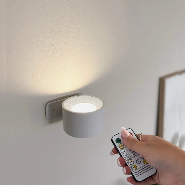 FlexiLume™ | Kabellose dimmbare LED-Wandleuchte mit 360°-Drehfunktion